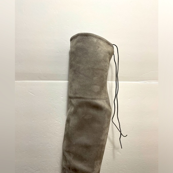 Jessica Buurman Women Faux Suede Gray Heels Lace Up Over Knee Boots 7.5 NWOB - Picture 5 of 16